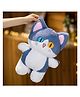 CuddleNest Charming Cat Plush Toy, Height 30 cm