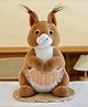 CuddleNest Squirrel Plush Toy Soft Brown Fur, Height 35 cm