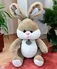 CuddleNest Adorable Plush Bunny Featuring Soft Beige and White Fur, Height 40 Cm