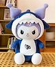 CuddleNest Adorable Shark Bunny Hybrid Plush Featuring Soft Pastel Colors, Height 40 cm
