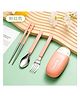 Cuddle Nest Premium Cutlery Set for Kids - Pink