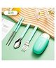 Cuddle Nest Premium Cutlery Set for Kids - Aqua Blue