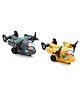 New Pinch  Friction osprey  Mini Army plane Unbreakable Toy with Moving Pilot and Propeller,5 Inch, Aircraft Toys for Kids, color may vary (pack of 2)