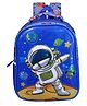 Happile Space Theme School Backpack Blue - Height 13.78 Inches