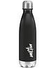MILTON Shine 1000 Stainless Steel Water Bottle 900 ml, Single Walled, ISI Certified I Leak Proof Lid, Rust Proof I For School, Office, Gym I Black