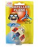 Marbles Pull Back Propeller Plane - Cream & Blue