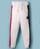 US Polo Assn Cotton Knit Full Length Solid Lounge Pant With Badge - White