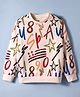 US Polo Assn Cotton Knit Full Sleeves Printed Sweatshirt - Off White