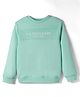 US Polo Assn Cotton Knit Full Sleeves Solid Sweatshirt - Light Green