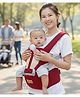 MOMISY Baby Carrier with Hip Seat 6 Carrying Styles, Cushioned Support & Adjustable Straps - Red