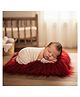 MOMISY Children's Photography Props Blanket | Soft Cotton Blend Baby Photo Shoot Mat | Newborn Photography Prop(Red)