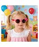 Babyhug Free Size Round Sunglasses With Bow Applique - Pink