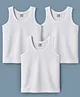 CUCUMBER Sinker Knit Sleeveless Solid Color Vest Pack of 3 - White