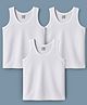 CUCUMBER Sinker Knit Sleeveless Solid Color Vest Pack of 3 - White