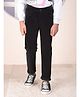 CRIMSOUNE CLUB Cotton Woven Solid Trousers - Black