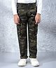 CRIMSOUNE CLUB Cotton Woven Camouflage Printed Trousers - Olive Green