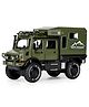 NEGOCIO Friction Powered Battle Field Military Truck Toy with Opening Doors, Light & Music- PACK OF 1- COLOR MAY VARY