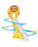 NEGOCIO Duck Slide Toy Set, Funny Automatic Stair-Climbing Ducklings Cartoon Race Track Set Little Lovely Duck Slide Toy Escalator Toy with Lights and Music - PACK OF 1 - COLOR MAY VARY