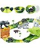 NEGOCIO Car Dinosaur with Flexible Tracks, 2 Mini Car Toys for Kids, 2 Dinosaur Toy Figures 86 Pcs Set - PACK OF 1 - COLOR MAY VARY