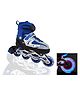 NEGOCIO Enjoy Inline Skates With Pu Flashing Wheel Aluminum Body in-line Skates With Size Adjustable With Led Flash Lights Set for Boys Kids and Girls Length - Pack of 1 - Color May Vary