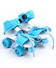 NEGOCIO 2 Pair Children Roller Skates Double Row 4 Wheels Skating Shoes Lace Sliding - Pack of 1 - Color May Vary