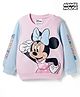 Bonfino Disney Terry Knit Full Sleeves Sweatshirt With Minnie Mouse Graphics - Multicolor