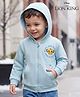Bonfino Disney Cotton Knit Sweatshirt Hooded Full Sleeves Lion King Graphic Light Blue  12-18 Months