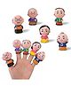 House of Quirk  5 Piece Family Finger Puppets Grandpa Grandma Dad Mom & Child Educational Storytelling Toy & Role Play Gift for Kids - Multicolour