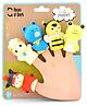 House of Quirk  5 Piece Storybook Finger Puppets Sheep Pig Bee Frog & Red Riding Hood Educational Kids Toy & Party Role Play Gift - Multicolour