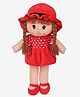 Dukiekooky Super Cute & Adorable Doll with Red Polka Dot Dress and Hat Plush Soft  Toy Height 50 cm