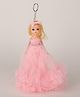 Dukiekooky Princess Doll Keychain with Pink Tulle Gown Soft Toy