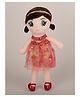 Dukiekooky Super Cute & Adorable Doll with Red Sequin Dress Plush Soft Toys Height - 40 cm
