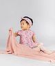 The Plush Club Mistyrose Organic Bamboo Knit Blanket for Baby - Pink