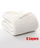 Muslin Magic Super Soft  Organic Cotton Bath Baby Swaddler - White