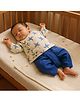 Somersault Cotton Woven Full Sleeves Pin Wheel Printed Dhoti Kurta Set - Blue