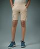 Technosport Knit Solid Quick Dry & Breathable Shorts - Beige