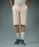 Technosport Knit Solid Quick Dry & Breathable Shorts - Beige