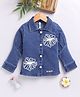 TOONYPORT Denim Woven Full Sleeves Floral Patch Detailed Shirt - Blue