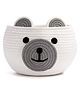Kids Wonders Cute Bear Shaped Cotton Rope Storage Basket  White