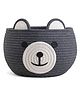 Kids Wonders Cute Bear-Shaped Cotton Rope Storage Basket  Grey