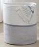 Kids Wonders Cotton Rope Multipurpose Storage Basket  Grey & White
