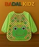 Badal Kidz Long Sleeve Bibs, Waterproof Baby Bibs, Toddler Sleeved Bib, Baby Smock for Eating Feeding, 0-24 Months -Green Frog