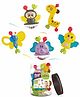 BeeBaby My First Beastie Rattles with Storage Jar, Pack of 5 Rattle for 0-6 months, Fun Colour Teethers & Toys for Kids, Infants, New born Baby, 100% BPA Free & Unbreakable. (Multicolour)