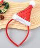 Christmas Santa Hat Headband with Sequin Design - Red