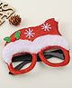 Sunglasses with Santa Claus Cap Theme Applique -  Red