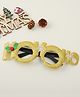 Sunglasses with Christmas Theme - Gold