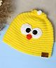 Funkrafts Knit Chick Designed Handmade Beanie Cap - Yellow - Circumference 45 Cm