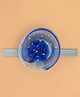 Aye Candy Foil Polka Dots Designed Floral Applique Detailed Headband - Blue