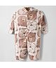 Kidi Wav Full Sleeves Bear Printed Romper - Multi Colour