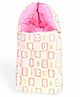 VOIDROP Velvet Baby Carry Bed for New Born Babies & Infants 0-6 Months 2 in 1 Sleeping Bag (PRINTED PINK)